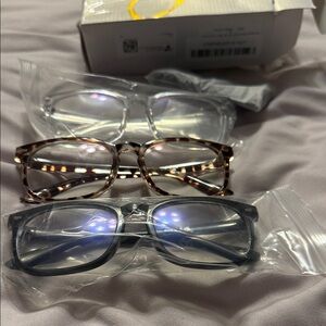 Stylish Tortoise / Black / Clear Blue light blocking Women's Glasses NICE